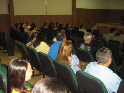 A solenidade contou com a presena da equipe docente da instituio