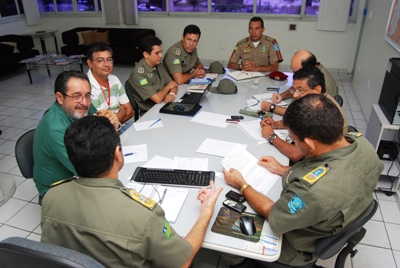 Comando Geral em reunio com bancrios