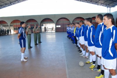 Jogos de futsal no QCG