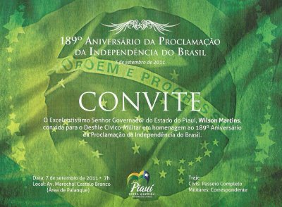 Convite 7 setembro 2011