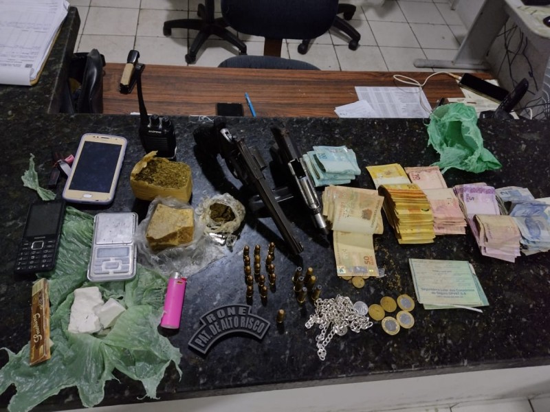 PMPI apreende armas e entorpecentes durante rondas em Lus Correia