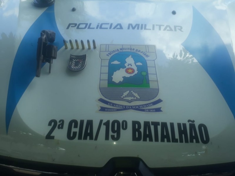Armas recuperadas pela PMPI no ltimo fim de semana