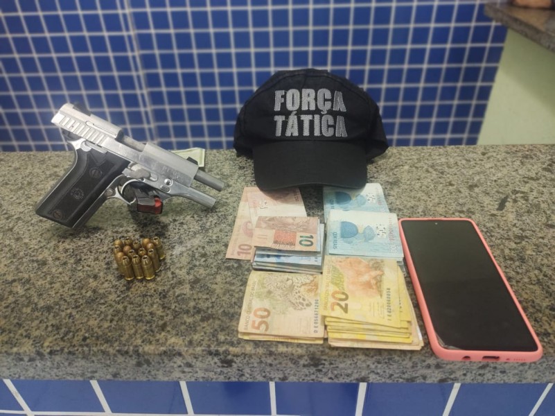 Armas de fogo apreendidas pela PMPI em Parnaba