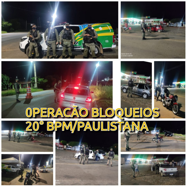 operaes realizadas pela PMPI nesse fim de semana 