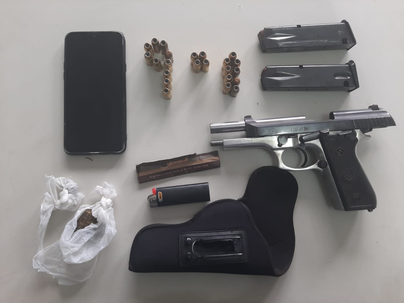 Armas apreendidas final de semana 14.02