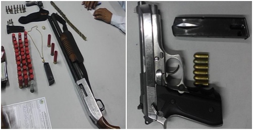 Armas apreendidas