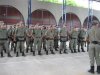 Tropa em forma no QCG